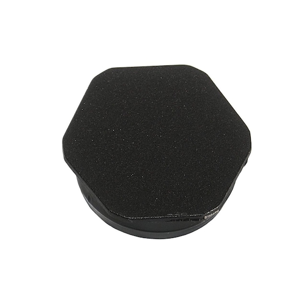 Visipak CLOSURE-HEX PLUG-2-3/4"-HDPE-BLACK, 500PK 373046 - main
